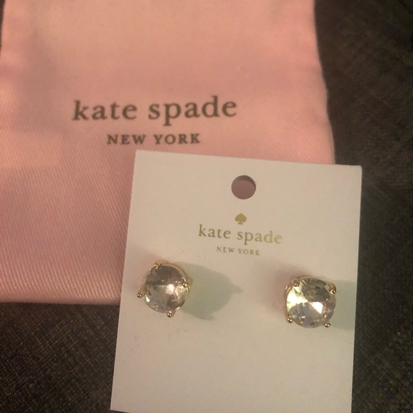 kate spade Jewelry - Kate Spade Clear Stud Earings